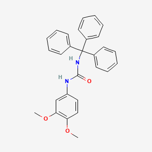 molecular formula C28H26N2O3 B11546915 1-(3,4-Dimethoxyphenyl)-3-tritylurea 