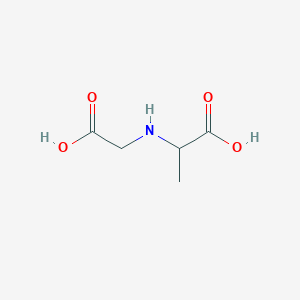 molecular formula C5H9NO4 B011547 2-(Carboxymethylamino)propanoic acid CAS No. 106327-05-3
