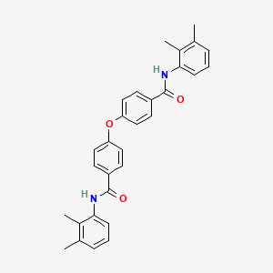 molecular formula C30H28N2O3 B11547087 N-(2,3-Dimethylphenyl)-4-{4-[(2,3-dimethylphenyl)carbamoyl]phenoxy}benzamide 