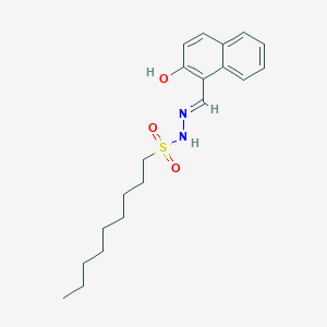 molecular formula C20H28N2O3S B11547104 N'-[(E)-(2-hydroxynaphthalen-1-yl)methylidene]nonane-1-sulfonohydrazide 