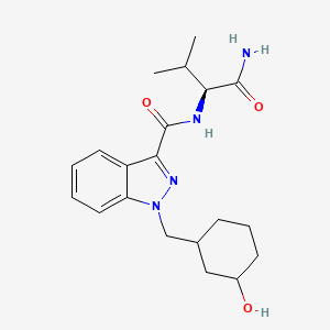 molecular formula C20H28N4O3 B1154809 AB-CHMINACA metabolite M1B 