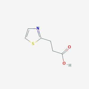 molecular formula C6H7NO2S B115492 3-(2-Thiazolyl)propionic acid CAS No. 144163-65-5