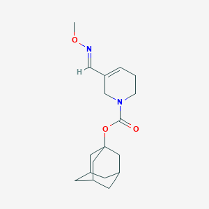 molecular formula C18H26N2O3 B115493 Adamantan-1-yl 5-[(E)-(methoxyimino)methyl]-3,6-dihydro-1(2H)-pyridinecarboxylate CAS No. 145071-41-6