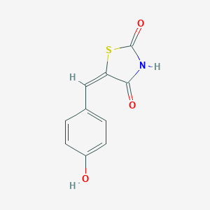 molecular formula C10H7NO3S B011550 (5E)-5-[(4-hydroxyphenyl)methylidene]-1,3-thiazolidine-2,4-dione CAS No. 103788-60-9