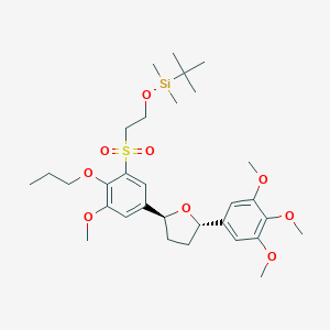 (2S,5S)-2-[3-[[2-[(Tert-butyldimethylsilyl)oxy]ethyl]sulfonyl]-5-methoxy-4-propoxyphenyl]-5-(3,4,5-trimethoxyphenyl)tetrahydrofuran