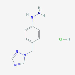 1-[(4-Hydrazinophenyl)methyl]-1H-1,2,4-triazole hydrochloride