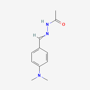 molecular formula C11H15N3O B11551330 N'-[(E)-[4-(Dimethylamino)phenyl]methylidene]acetohydrazide CAS No. 26090-79-9