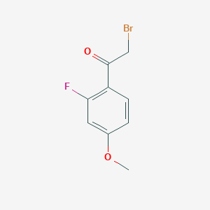 molecular formula C9H8BrFO2 B115518 2-Fluoro-4-methoxyphenacyl bromide CAS No. 157014-35-2