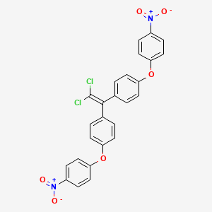 molecular formula C26H16Cl2N2O6 B11551969 1,1'-(2,2-Dichloroethene-1,1-diyl)bis[4-(4-nitrophenoxy)benzene] 