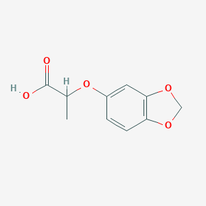 molecular formula C10H10O5 B011553 2-(1,3-Benzodioxol-5-yloxy)propanoic acid CAS No. 106690-34-0