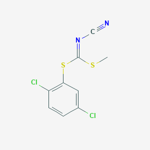 [(2,5-Dichlorophenyl)sulfanyl-methylsulfanylmethylidene]cyanamide