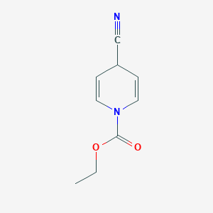 molecular formula C9H10N2O2 B115540 ethyl 4-cyano-4H-pyridine-1-carboxylate CAS No. 153334-92-0