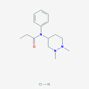 N-(Hexahydro-1,2-dimethyl-4-pyridazinyl)-N-phenylpropanamide hydrochloride