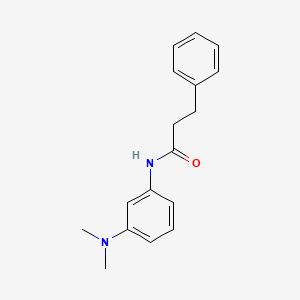 molecular formula C17H20N2O B11554925 N-[3-(dimethylamino)phenyl]-3-phenylpropanamide 