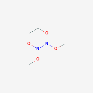 molecular formula C4H10N2O4 B115569 2,3-Dimethoxy-1,4,2,3-dioxadiazinane CAS No. 142183-51-5