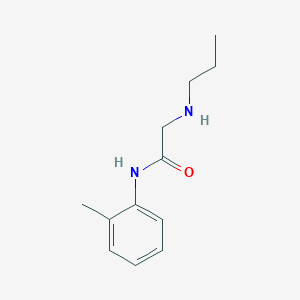 molecular formula C12H18N2O B115578 N-(2-methylphenyl)-2-(propylamino)acetamide CAS No. 145133-92-2