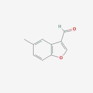 molecular formula C10H8O2 B115589 5-Methyl-1-benzofuran-3-carbaldehyde CAS No. 143883-36-7