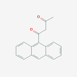 molecular formula C18H14O2 B011559 1-Anthracen-9-yl-butane-1,3-dione CAS No. 101736-47-4