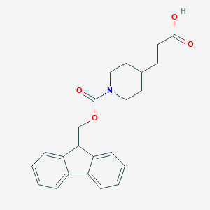 molecular formula C23H25NO4 B115599 N-Fmoc-4-piperidinepropionic acid CAS No. 154938-68-8
