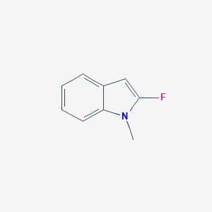 molecular formula C9H8FN B115603 2-Fluoro-1-methyl-1H-indole CAS No. 144951-50-8