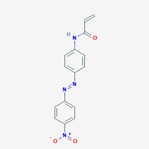 molecular formula C15H12N4O3 B115610 Disperse Orange 3 acrylamide CAS No. 150375-01-2