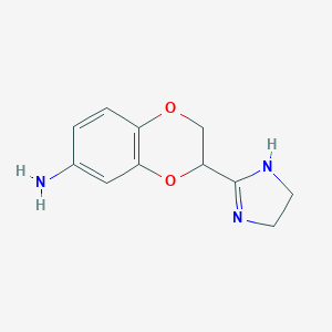 B115629 3-(4,5-Dihydro-1h-imidazol-2-yl)-2,3-dihydro-1,4-benzodioxin-6-amine CAS No. 149970-48-9