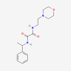 molecular formula C16H23N3O3 B11564469 N-[2-(morpholin-4-yl)ethyl]-N'-(1-phenylethyl)ethanediamide 