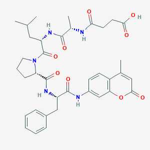 molecular formula C37H45N5O9 B115650 Suc-Ala-Leu-Pro-Phe-AMC 