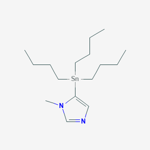 molecular formula C16H32N2Sn B115652 1-Methyl-5-(tributylstannyl)-1H-imidazole CAS No. 147716-03-8