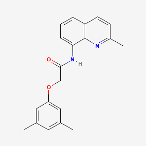 molecular formula C20H20N2O2 B11565590 2-(3,5-dimethylphenoxy)-N-(2-methylquinolin-8-yl)acetamide 