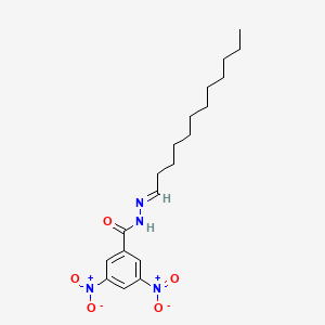 molecular formula C19H28N4O5 B11565605 N'-[(1E)-dodecylidene]-3,5-dinitrobenzohydrazide 