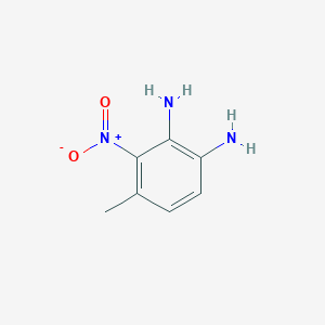 molecular formula C7H9N3O2 B115657 4-Methyl-3-nitrobenzene-1,2-diamine CAS No. 147021-86-1