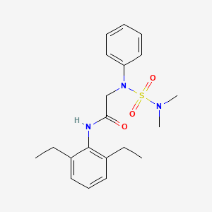 molecular formula C20H27N3O3S B11566072 N-(2,6-Diethylphenyl)-2-[(dimethylsulfamoyl)(phenyl)amino]acetamide 