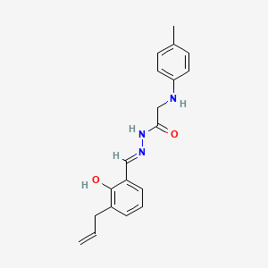 molecular formula C19H21N3O2 B11566427 N'-[(E)-[2-Hydroxy-3-(prop-2-EN-1-YL)phenyl]methylidene]-2-[(4-methylphenyl)amino]acetohydrazide 