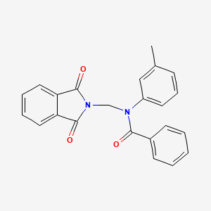 molecular formula C23H18N2O3 B11567201 N-(1,3-Dioxo-1,3-dihydro-isoindol-2-ylmethyl)-N-m-tolyl-benzamide 