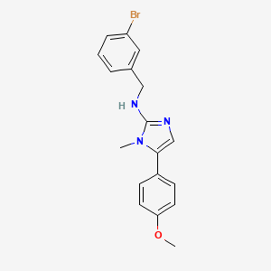 molecular formula C18H18BrN3O B11567240 N-(3-bromobenzyl)-5-(4-methoxyphenyl)-1-methyl-1H-imidazol-2-amine 