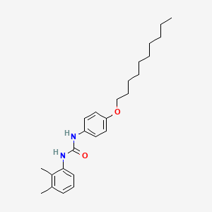 molecular formula C25H36N2O2 B11567593 1-[4-(Decyloxy)phenyl]-3-(2,3-dimethylphenyl)urea 