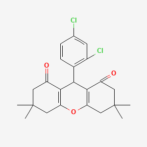 molecular formula C23H24Cl2O3 B11567596 9-(2,4-dichlorophenyl)-3,3,6,6-tetramethyl-3,4,5,6,7,9-hexahydro-1H-xanthene-1,8(2H)-dione 