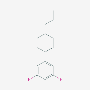 molecular formula C15H20F2 B115676 1,3-Difluoro-5-(trans-4-propylcyclohexyl)benzene CAS No. 144261-13-2