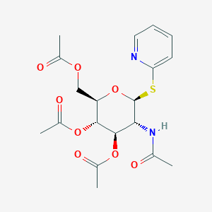 molecular formula C19H24N2O8S B115678 2-Pyridyl 2-acetamido-3,4,6-tri-O-acetyl-2-deoxy-1-thioglucopyranoside CAS No. 148731-71-9