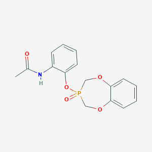 molecular formula C16H16NO5P B11567853 N-{2-[(3-oxido-3,4-dihydro-2H-1,5,3-benzodioxaphosphepin-3-yl)oxy]phenyl}acetamide 