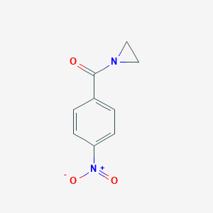 molecular formula C9H8N2O3 B011568 1-(p-Nitrobenzoyl)aziridine CAS No. 19614-29-0