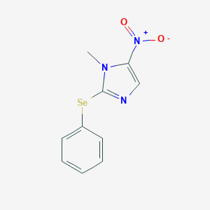 B115680 1-Methyl-5-nitro-2-(phenylseleno)-1H-imidazole CAS No. 141363-30-6
