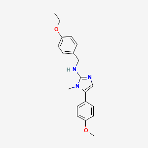 molecular formula C20H23N3O2 B11568123 N-(4-ethoxybenzyl)-5-(4-methoxyphenyl)-1-methyl-1H-imidazol-2-amine 
