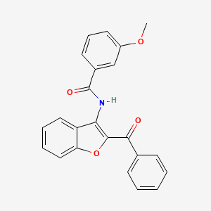 molecular formula C23H17NO4 B11569003 N-(2-benzoyl-1-benzofuran-3-yl)-3-methoxybenzamide 