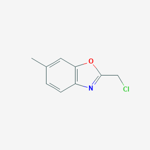 molecular formula C9H8ClNO B115692 2-(Chloromethyl)-6-methyl-1,3-benzoxazole CAS No. 143708-33-2