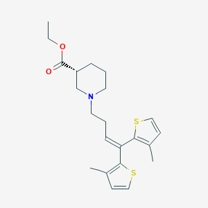 molecular formula C22H29NO2S2 B115696 替加滨乙酯 CAS No. 145821-58-5