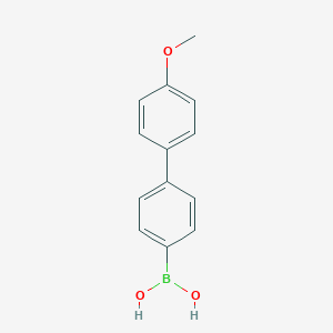 molecular formula C13H13BO3 B115708 (4'-Methoxy-[1,1'-biphenyl]-4-yl)boronic acid CAS No. 156642-03-4