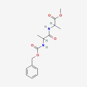molecular formula C15H20N2O5 B11571493 Methyl 2-(2-{[(benzyloxy)carbonyl]amino}propanamido)propanoate 