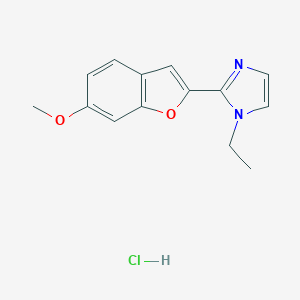 1H-Imidazole, 1-ethyl-2-(6-methoxy-2-benzofuranyl)-, monohydrochloride